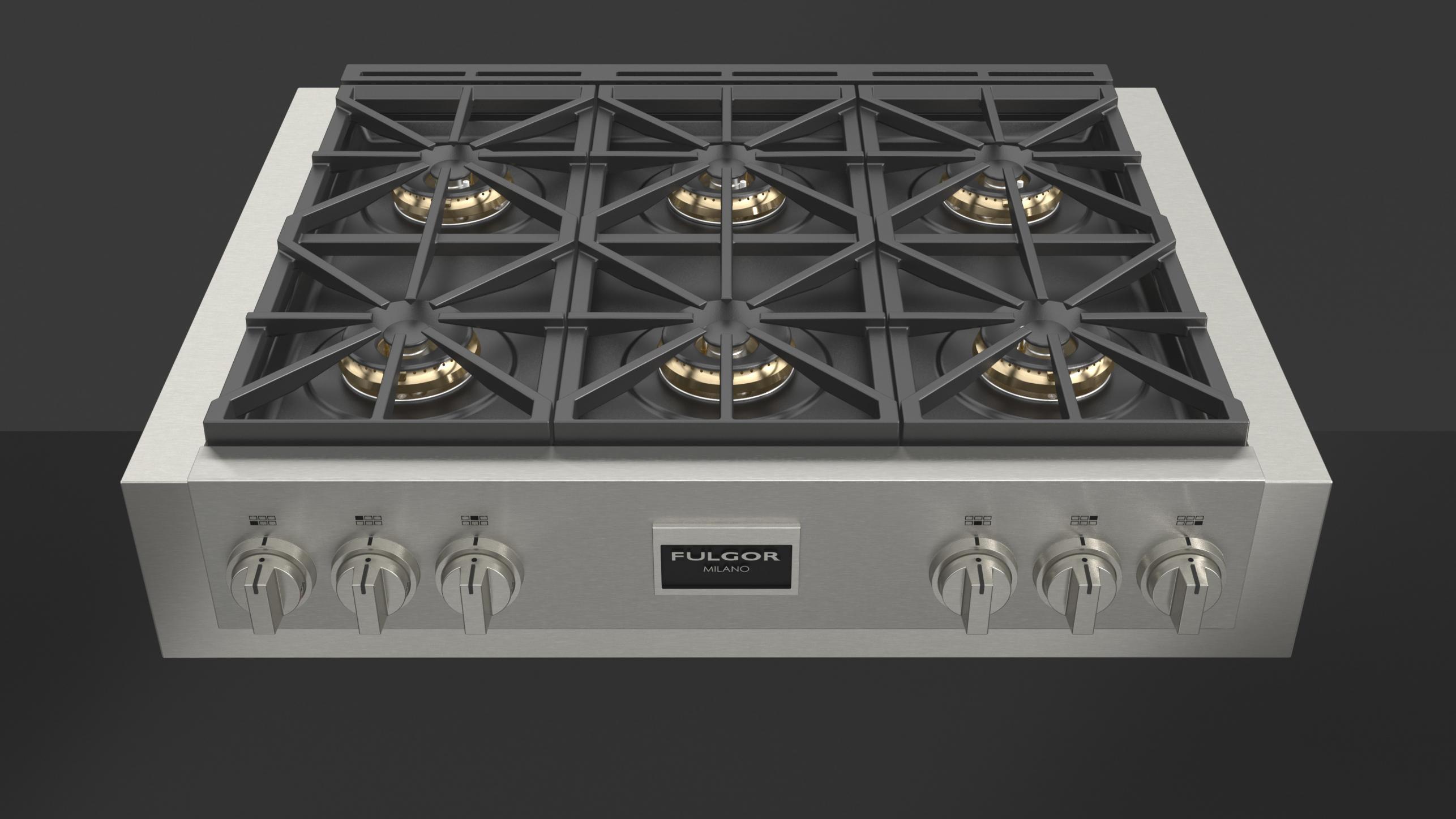 36" PROFESSIONAL RANGE TOP Fulgor Milano